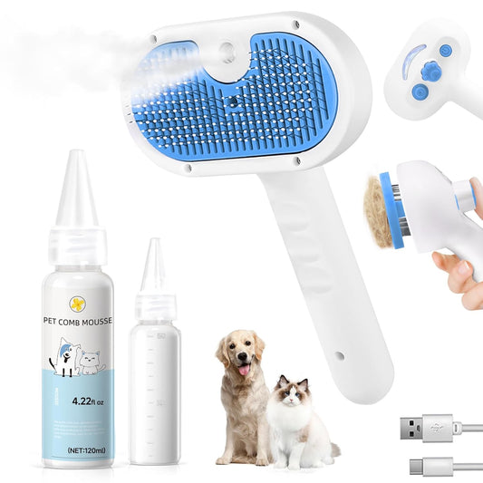 Pet Steam Brush for Dog & Cat
