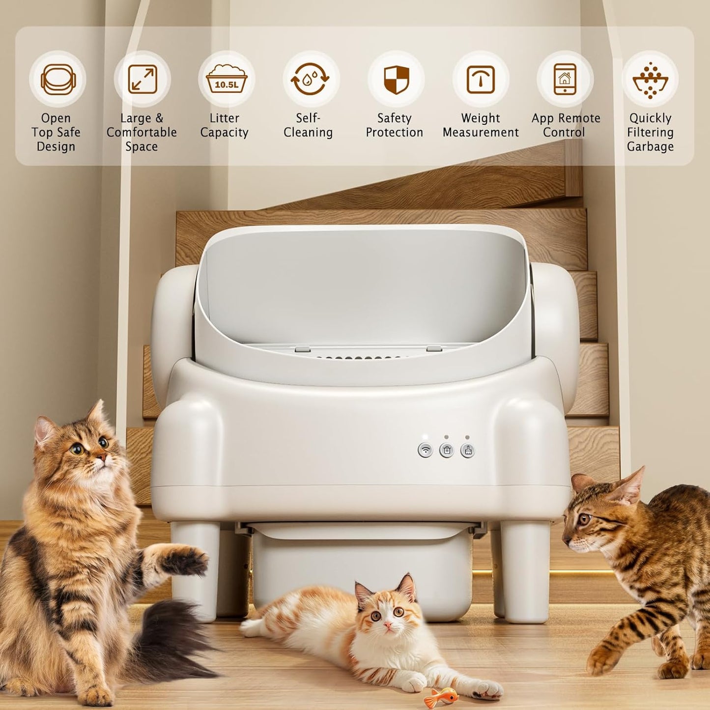 Automatic Self Cleaning Litter Box for Cat