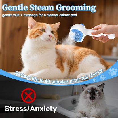 Pet Steam Brush for Dog & Cat