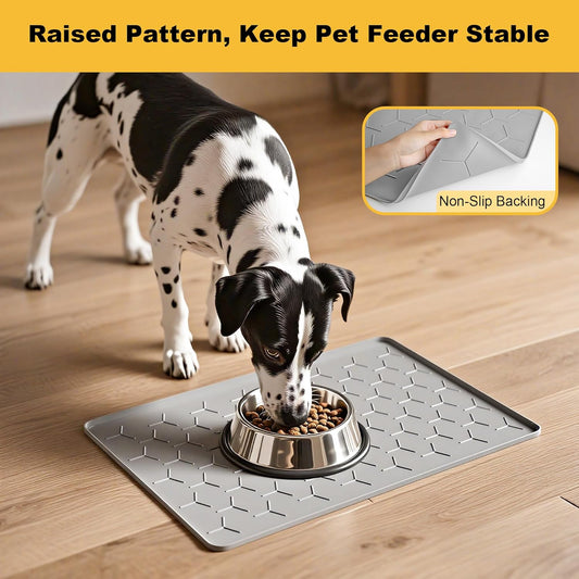 Silicone Waterproof Food Grade Pet Food Mat for Floor