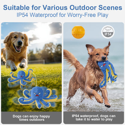 Dog Toys Octopus, Durable Automatic Jumping Dog Toy