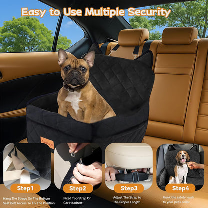Dog Car Seat for Small/Medium Dogs Up to 35lbs